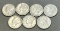 7- Mercury Dimes, SELLS TIME THE MONEY, 1936, 1937, (2) 1939, 1942, 1943 & 1944