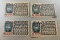 4 Piece Set of Notgeld German Emergency Issue banknotes, SELLS TIME THE MONEY