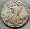 1942 US Walking Liberty Half Dollar, 90% Silver
