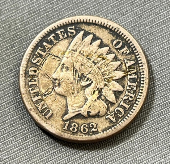 1862 Indianhead Cent