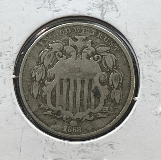 1868 US Shield Nickel