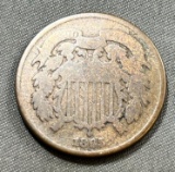 1865 US 2 Cent Piece