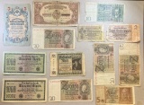 13- Pieces of German and World Currency, sells times the money
