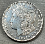 1921 Morgan Silver Dollar, 90% silver