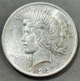 1923 Peace Silver Dollar, 90% Silver