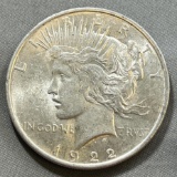 1922 Peace Silver Dollar, 90% Silver