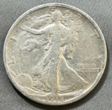 1918-S Walking Liberty Half Dollar, 90% Silver