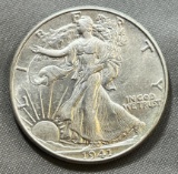 1941 US Walking Liberty Half Dollar, 90% Silver
