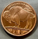 ONE OUNCE .999 COPPER ROUND