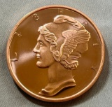 ONE OUNCE .999 COPPER ROUND