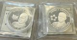 2- American Mint Leaders of World War 2 Commemorative Tokens