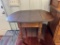 Child's Drop Leaf table antique w/ stenciling top 18