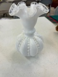 Fenton Silver Crest Vase 6 1/2