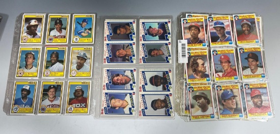 Baseball Sets, 1986 Quaker Granola Bars, 1987 M&M, and 1984 Nestle, 3 sets total