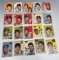 1954 Topps Baseball lot of 20 all #s between 86 and 123, See pics for all cards included
