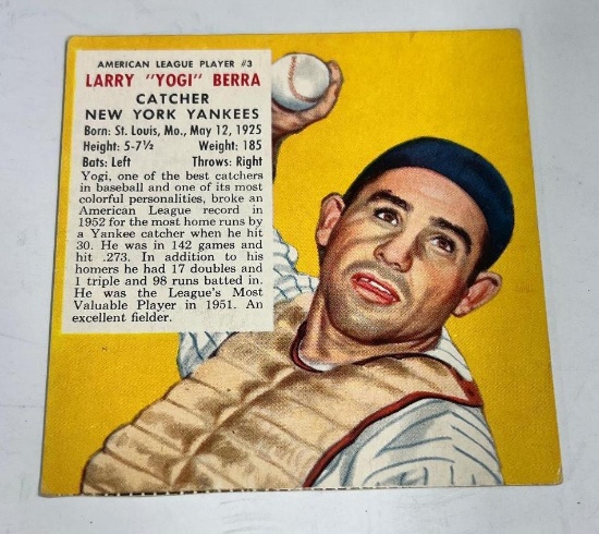 1953 Redman Yogi Berra Baseball Card