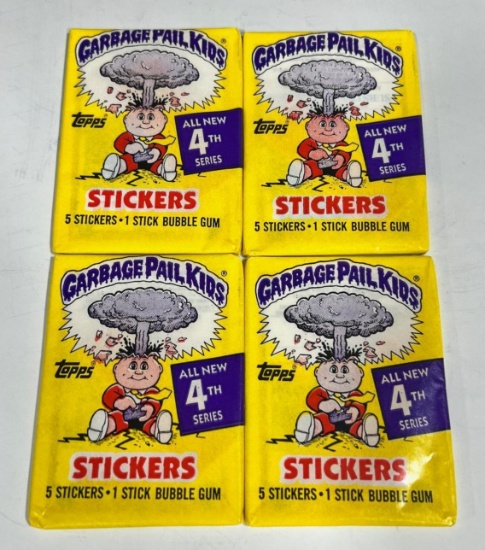4- Garbage Pail Kids GPK Series 4 unopened wax packs