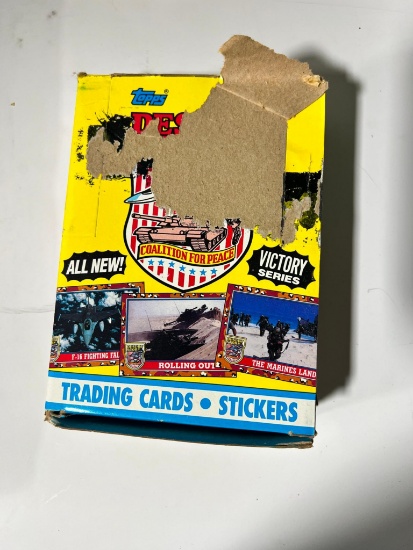 Box of 32 Unopened Desert Storm Victory Series Wax packs