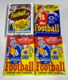 1988 and 3- 1989 Topps Football packs unopened