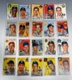 1954 Topps Baseball lot of 20 all #s between 168 and 204