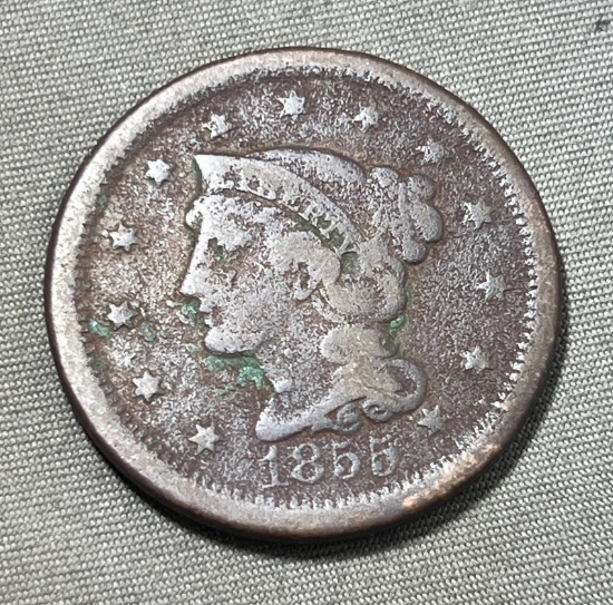 1855 Liberty Head One Cent