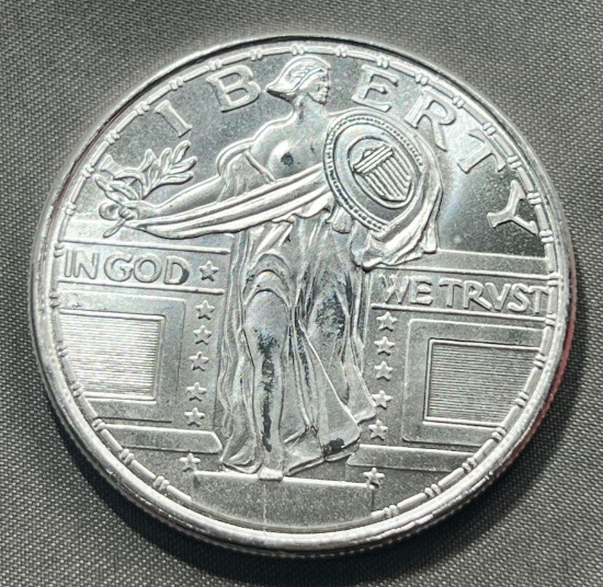 One Troy Ounce .999 Silver Round, SIGMA TESTED
