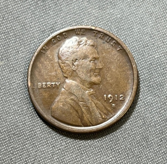 1912-S Lincoln Wheat Cent