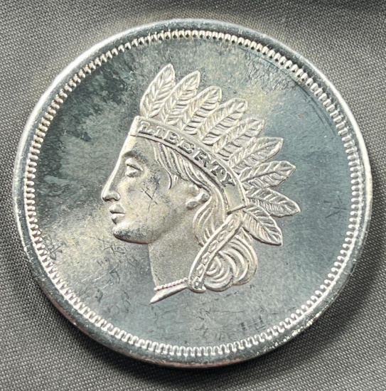 One Troy Ounce .999 Silver Round, SIGMA TESTED