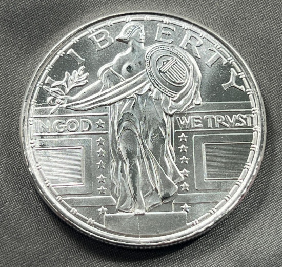 One Troy Ounce .999 Silver Round, SIGMA TESTED