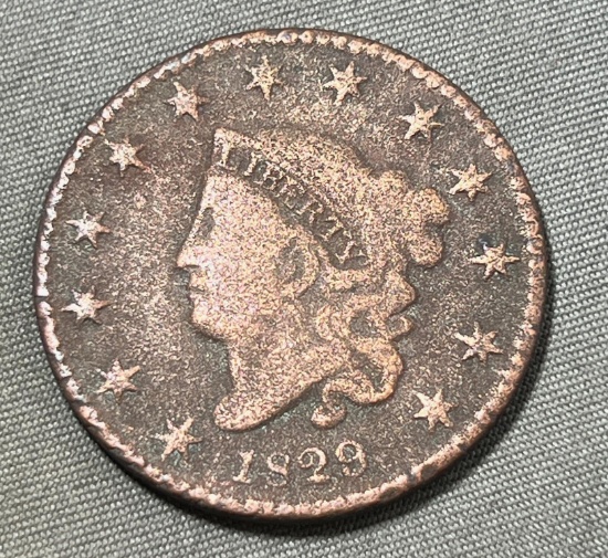 1829 Liberty Head One Cent