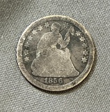 1856 Seated Liberty Half Dime