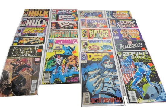 Lot of 20 Marvel Comics including: Hulk, 2099