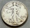 1938 US Walking Liberty Half Dollar, 90% silver