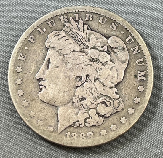 KEY DATE 1889-CC Carson City Morgan Dollar