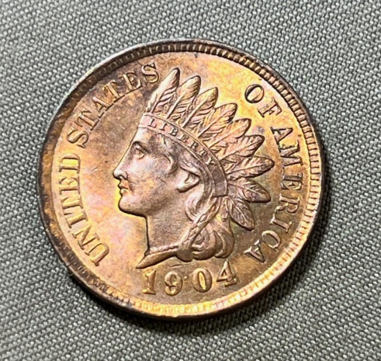 1904 Indianhead Cent, FULL LIBERTY