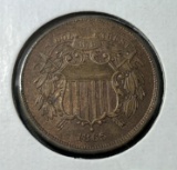 1865 US 2 Cent Piece