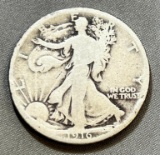 1916 US Walking Liberty Half Dollar, 90% silver