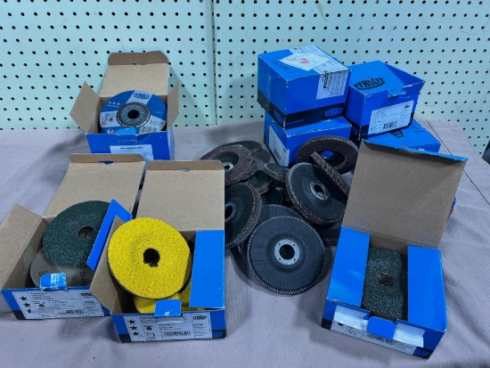 UNUSED Grinding Wheel lot 100+ Fiber, Grinding, Flapper