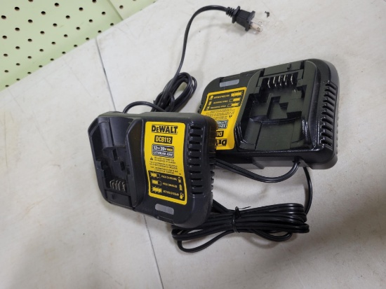 2- Unused 20 volt Dewalt Chargers