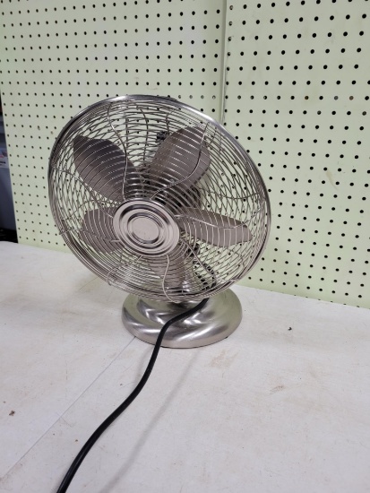 Stainless Steel Look Metal fan