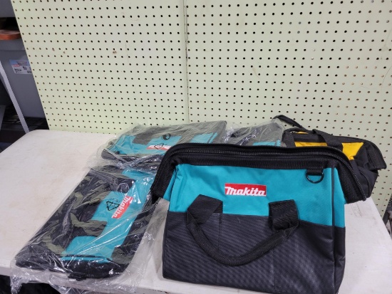 5- Tools, 4 Makita are unused, Dewalt is used
