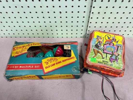 Mattel Merry Music box + Christmas Bubble lights