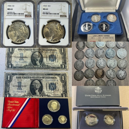 Coins, Silver, Currency and more