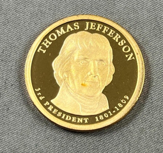 Thomas Jefferson PROOF Presidential Dollar