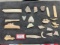 Arrowheads Frame Riker site Tuscarwarus Co Ohio from famous excavation