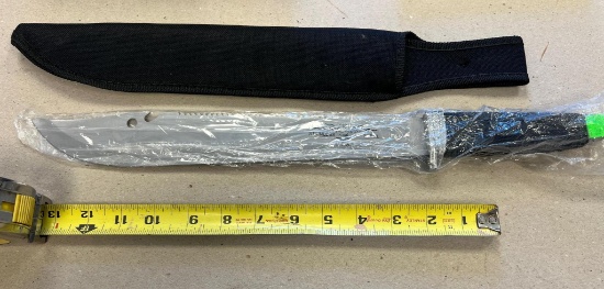 Stainless Steel Machete w/ sheath