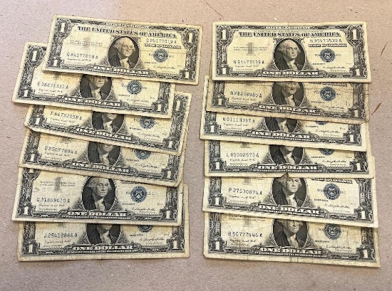 12- 1957 Silver certificates
