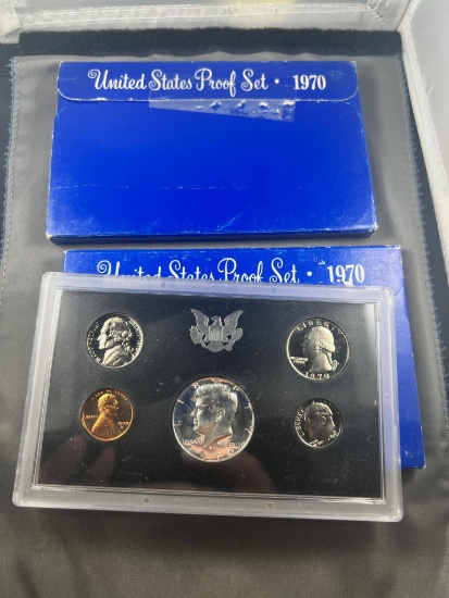 2- 1970 US Proof sets
