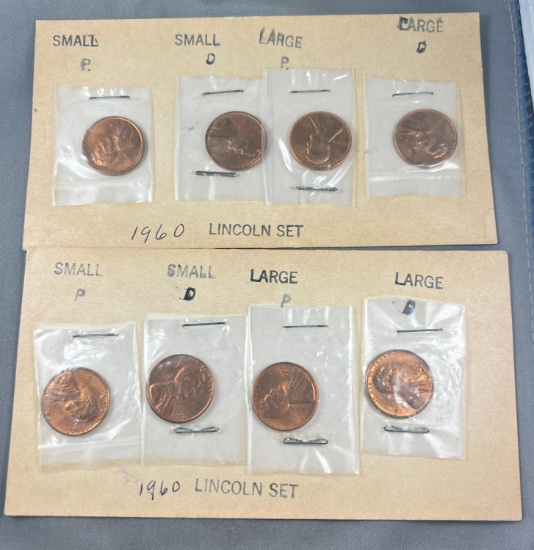 2- 1960 Lincoln Cent sets