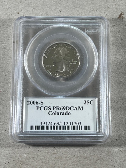 2006-S Washington Colorado Quarter in PCGS PR69DCAM Holder